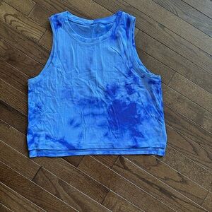Purple Tie-Dye Sleeveless Tank
